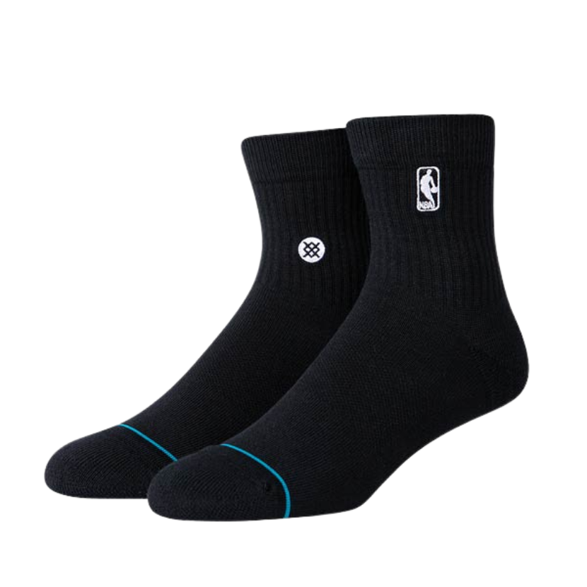 Stance NBA Logoman Quarter Socks Large (Black) - Deportes Salvador Colom