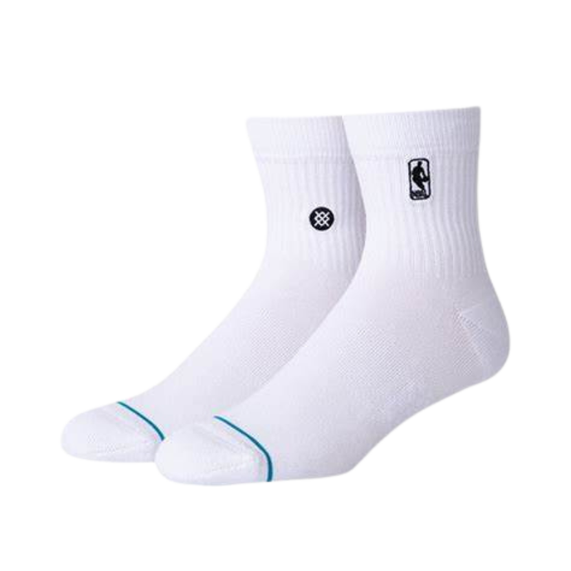Stance NBA Logoman Quarter Socks Medium (White) - Deportes Salvador Colom