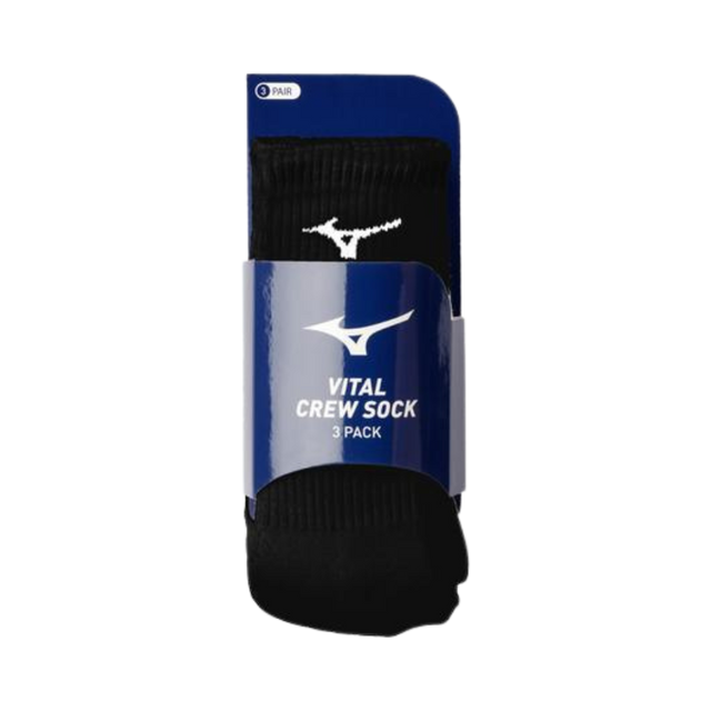 Mizuno Vital Crew Small Black 3Pk - Deportes Salvador Colom