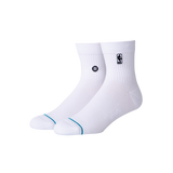 Stance NBA Logoman Quarter Socks Large White - Deportes Salvador Colom