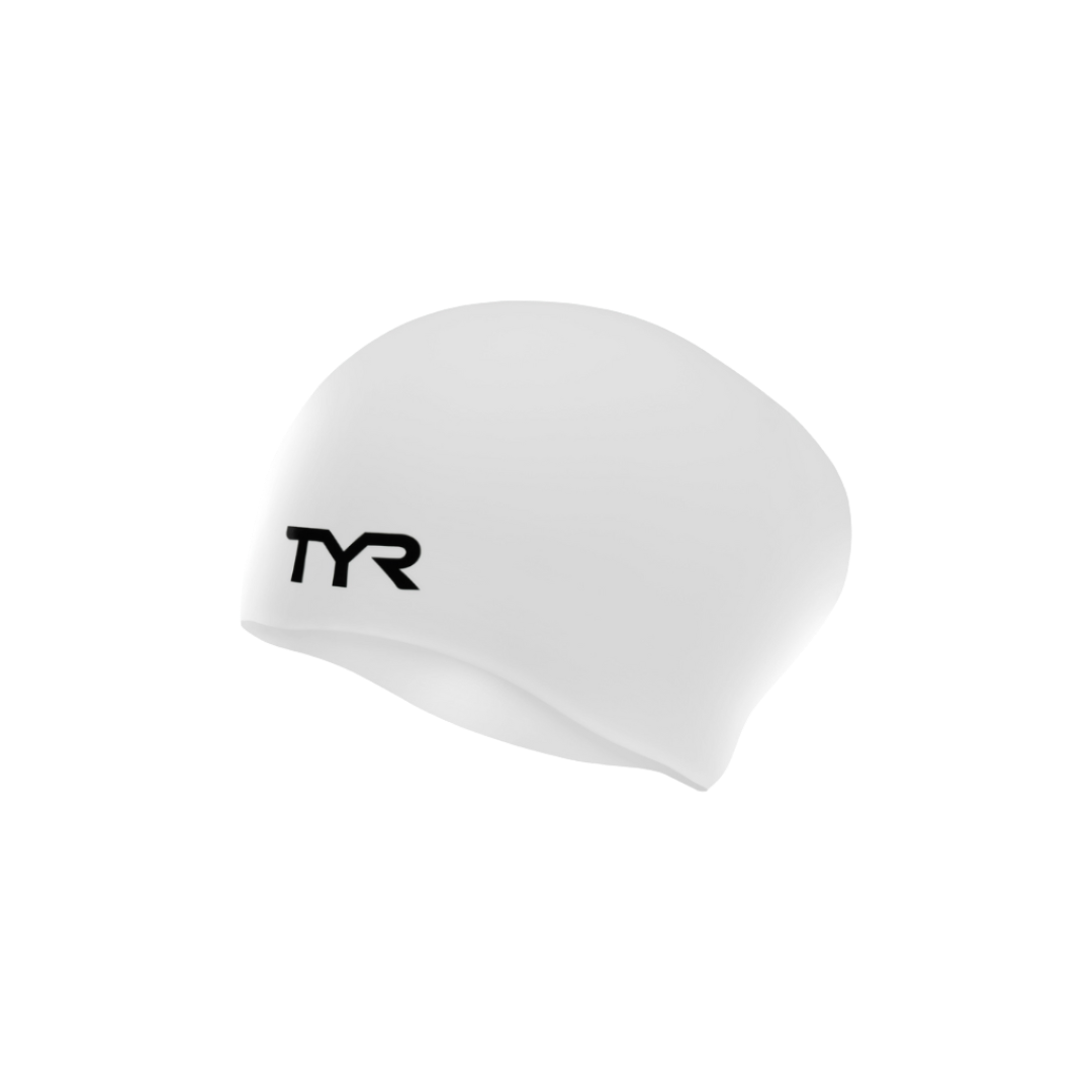 Image of TYR Silicone Swim Cap White - Deportes Salvador Colom