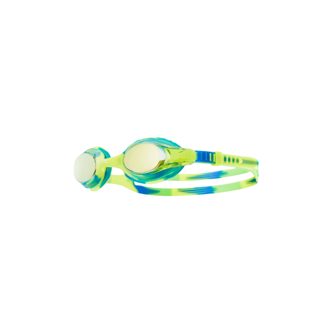 TYR Swimple Tie Dye Mirrored Goggle Yellow/Blue - Deportes Salvador Colom