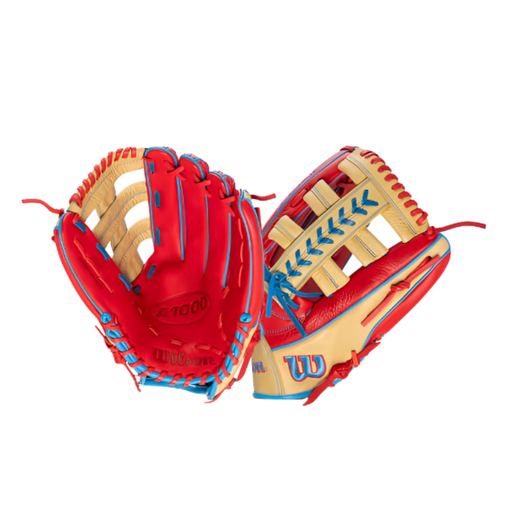 Wilson A1000 PF1892 Glove RH (Red/Blonde) 12.25''