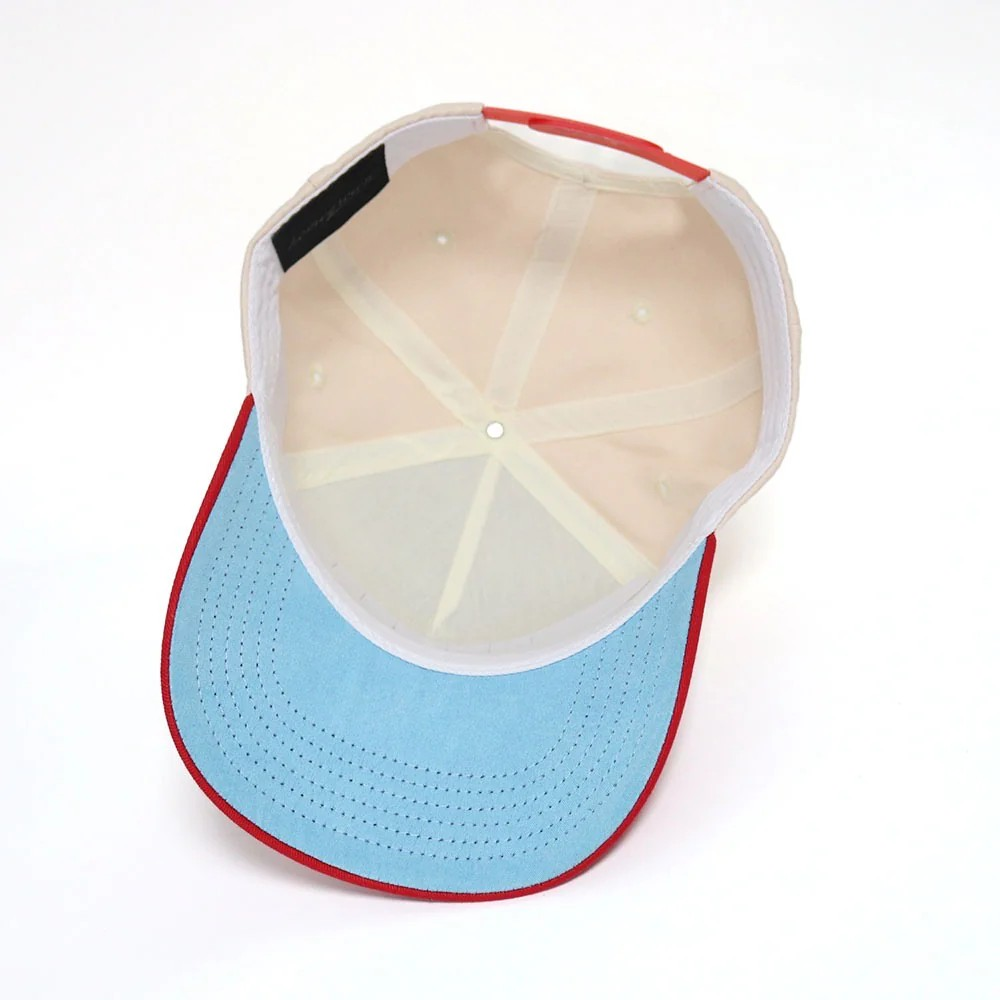 Homegrown PUR Basket Snapback Hat (Beige/Red)