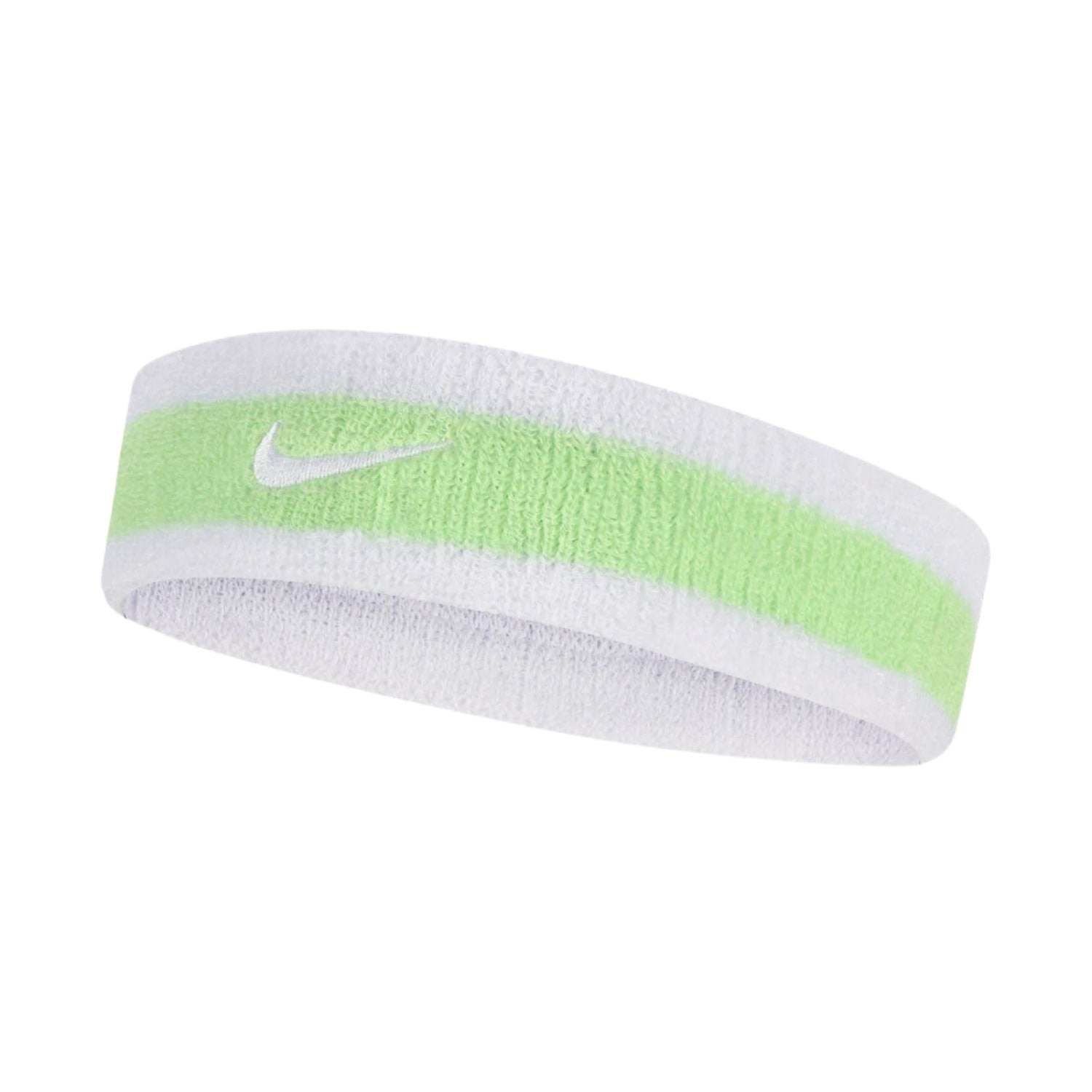 Image of Nike Swoosh Headband (White/Vapor Green) - Deportes Salvador Colom
