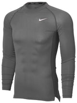 Nike Men's Pro Long Sleeve Tight Top Grey