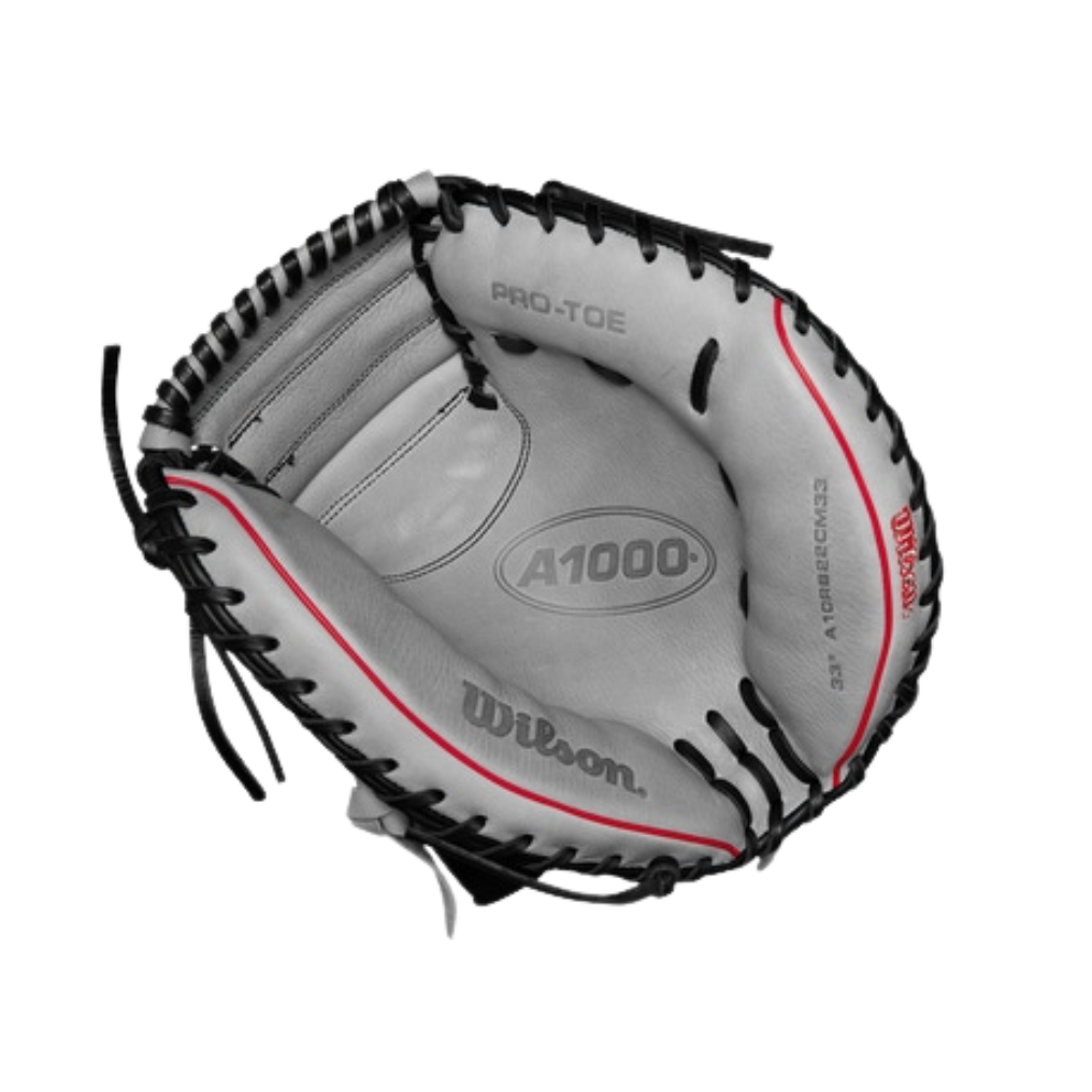 Wilson A1000 CM33 Catcher's Mitt (Black/Grey) 33''