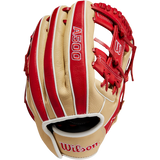 Wilson A500 Baseball Glove RH (Blonde/Scarlet) 11''