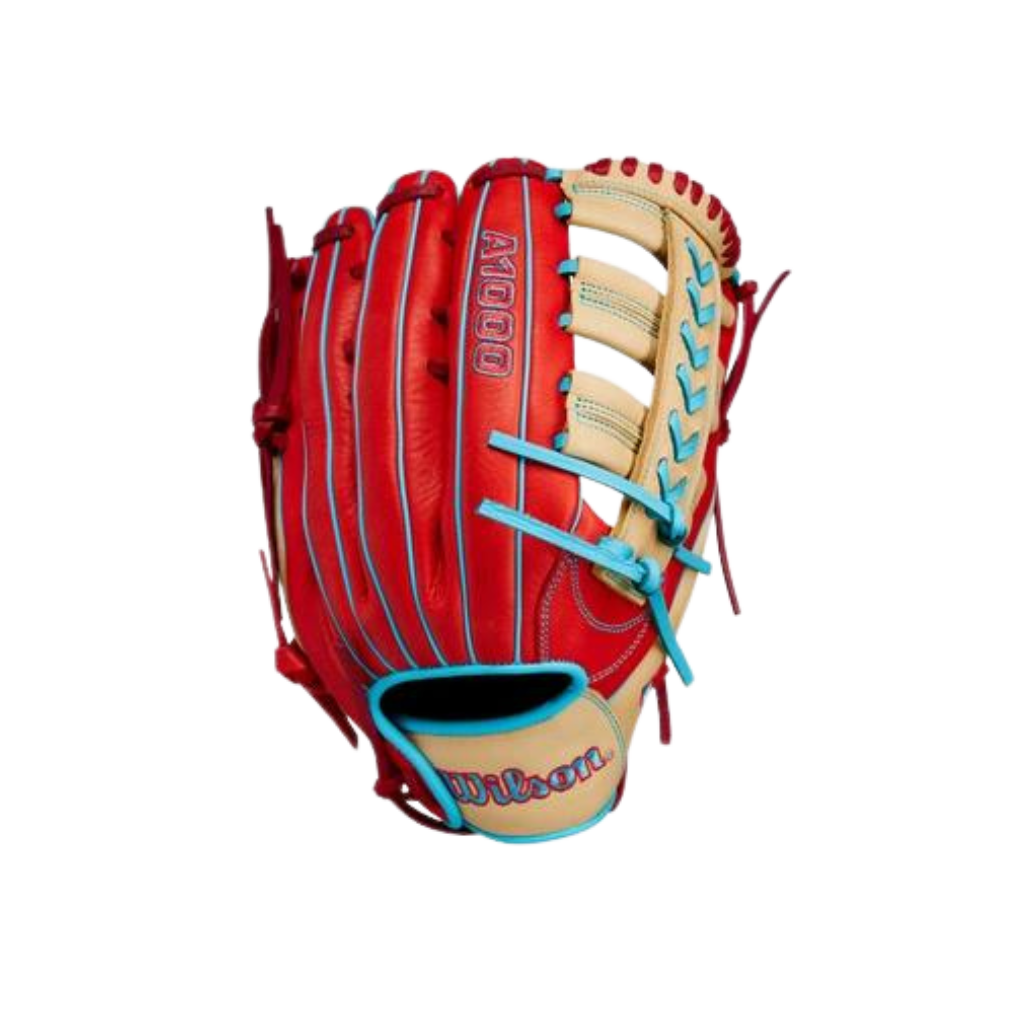 Wilson A1000 PF1892 Glove RH (Red/Blonde) 12.25''