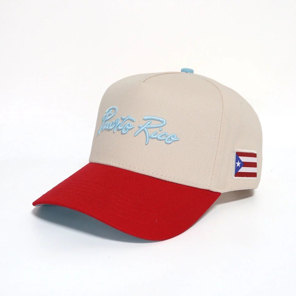 Image of Homegrown PUR Basket Snapback Hat (Beige/Red)